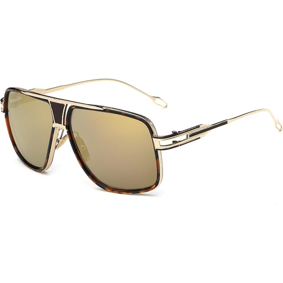 Men's Aviator Sunglasses Alloy Metal Frame Tinted Lens Pilot Retro Fashion Casual Beach Holiday Everyday Bertram