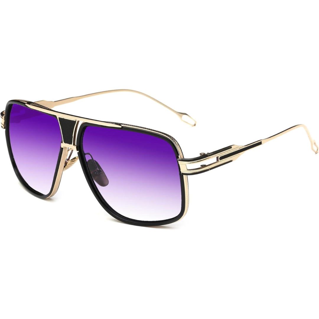 Men's Aviator Sunglasses Alloy Metal Frame Tinted Lens Pilot Retro Fashion Casual Beach Holiday Everyday Bertram