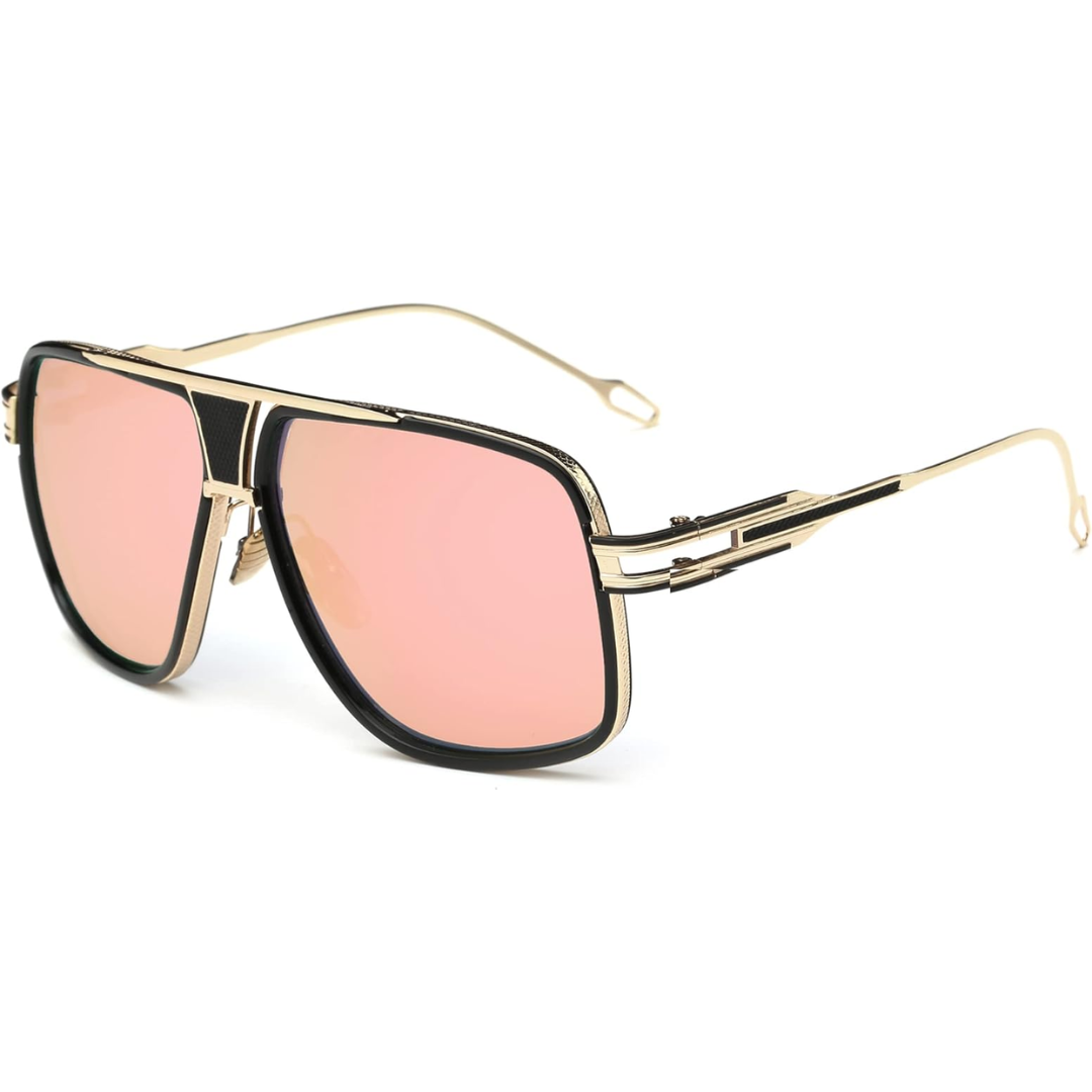 Men's Aviator Sunglasses Alloy Metal Frame Tinted Lens Pilot Retro Fashion Casual Beach Holiday Everyday Bertram