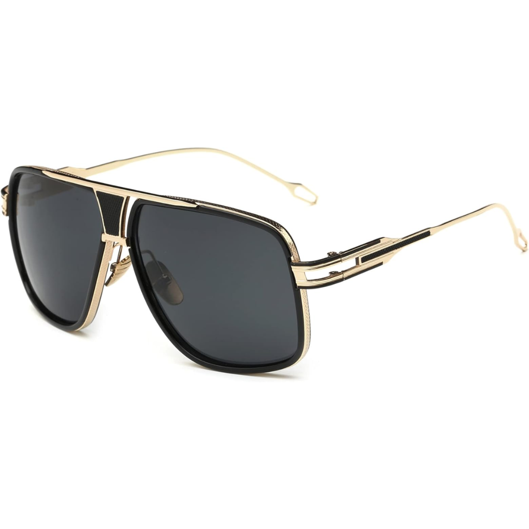Men's Aviator Sunglasses Alloy Metal Frame Tinted Lens Pilot Retro Fashion Casual Beach Holiday Everyday Bertram