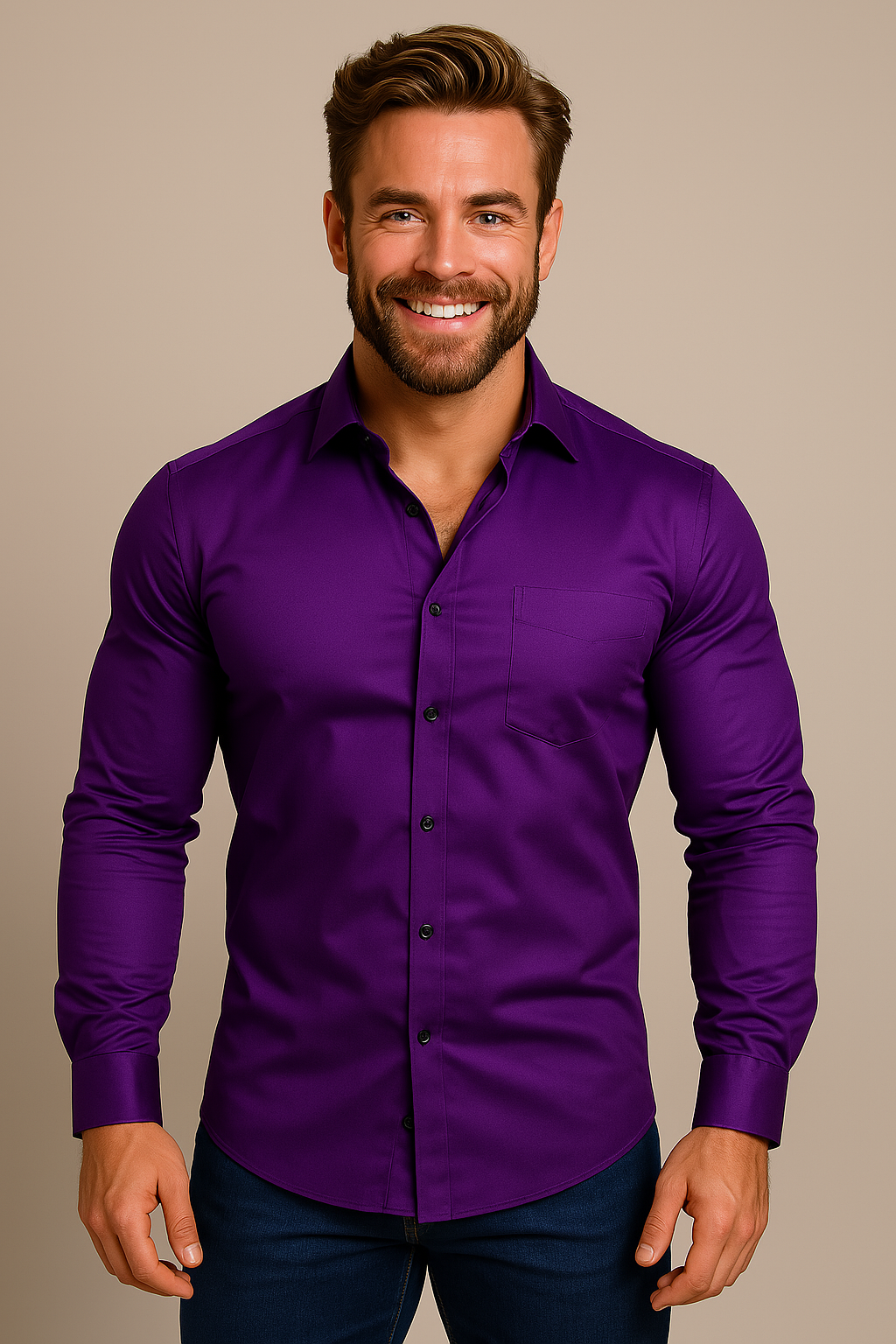 Men's Structured Fit Dress Shirt | Wrinkle-Free