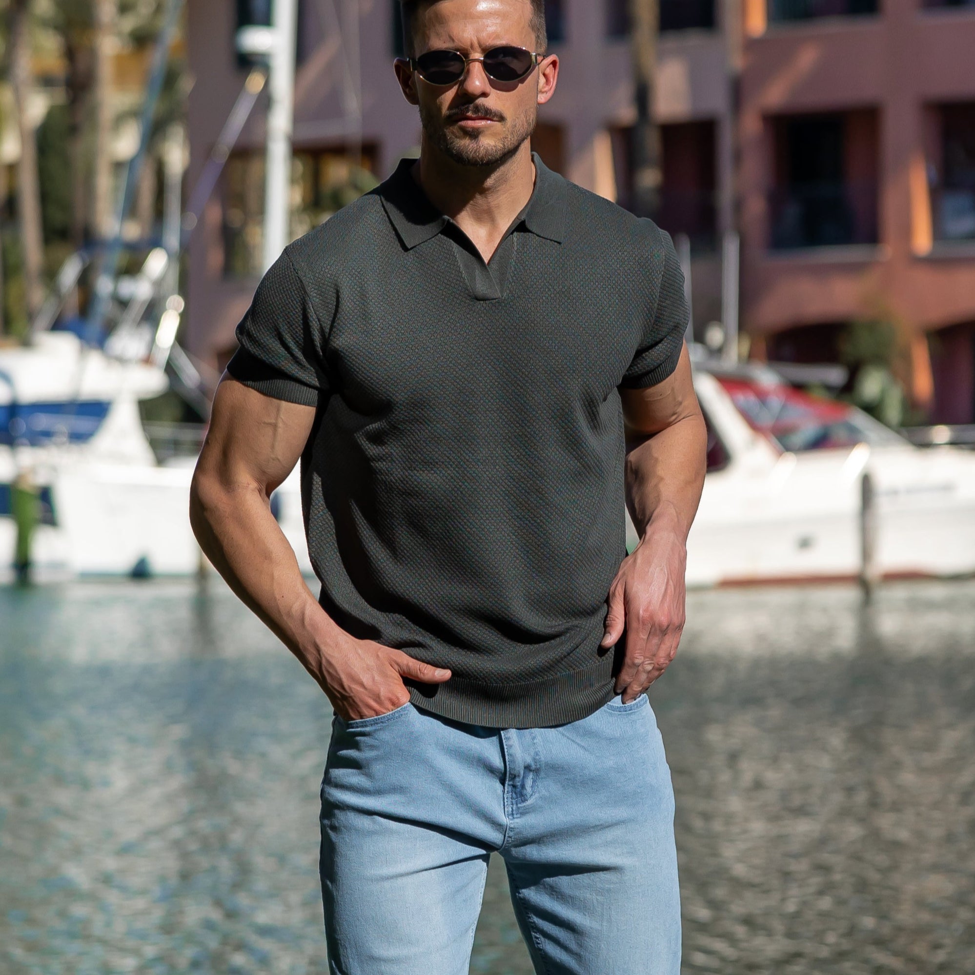 Men's Stylish Mesh Polo | Casual