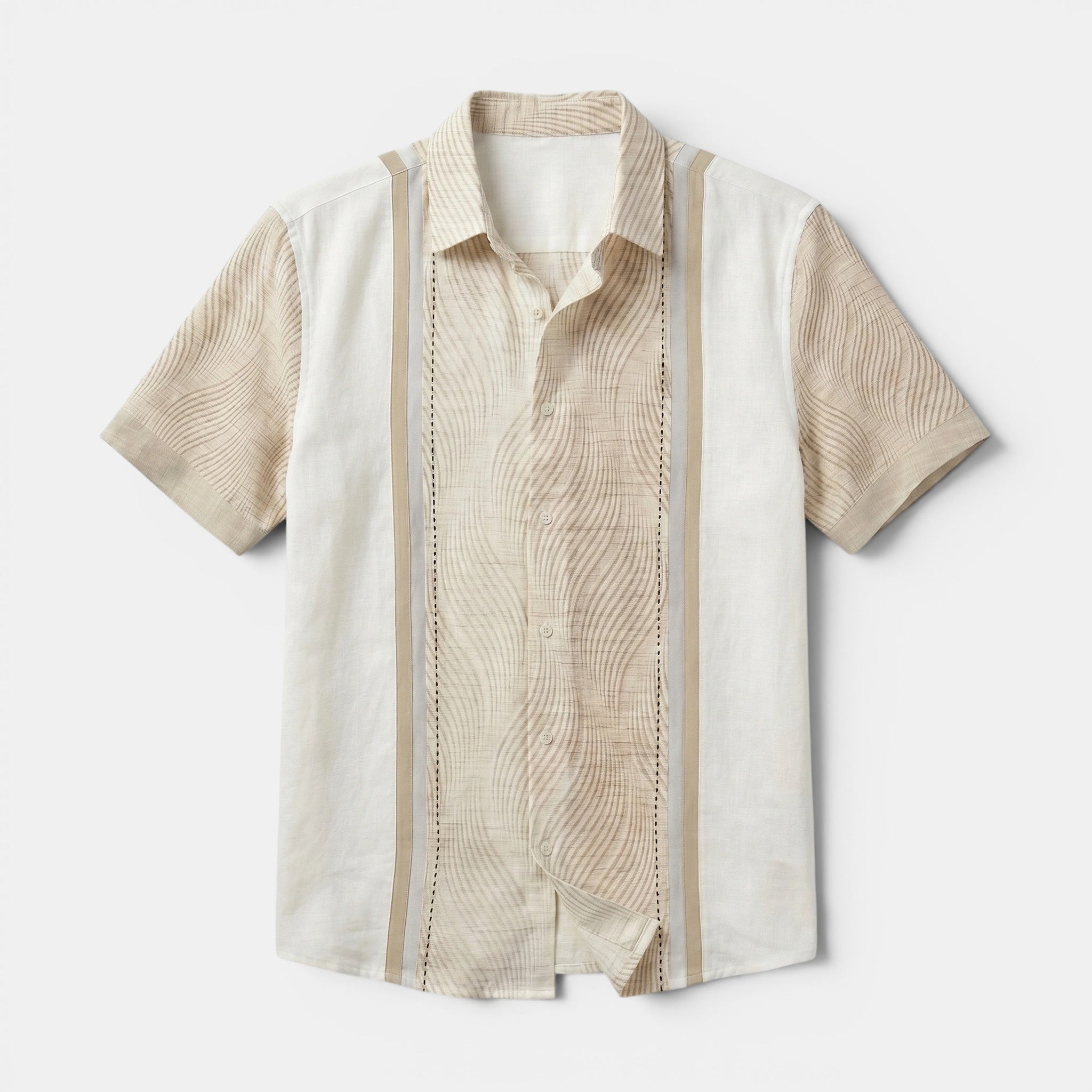 Men's Short Sleeve Geometric Print Shirt