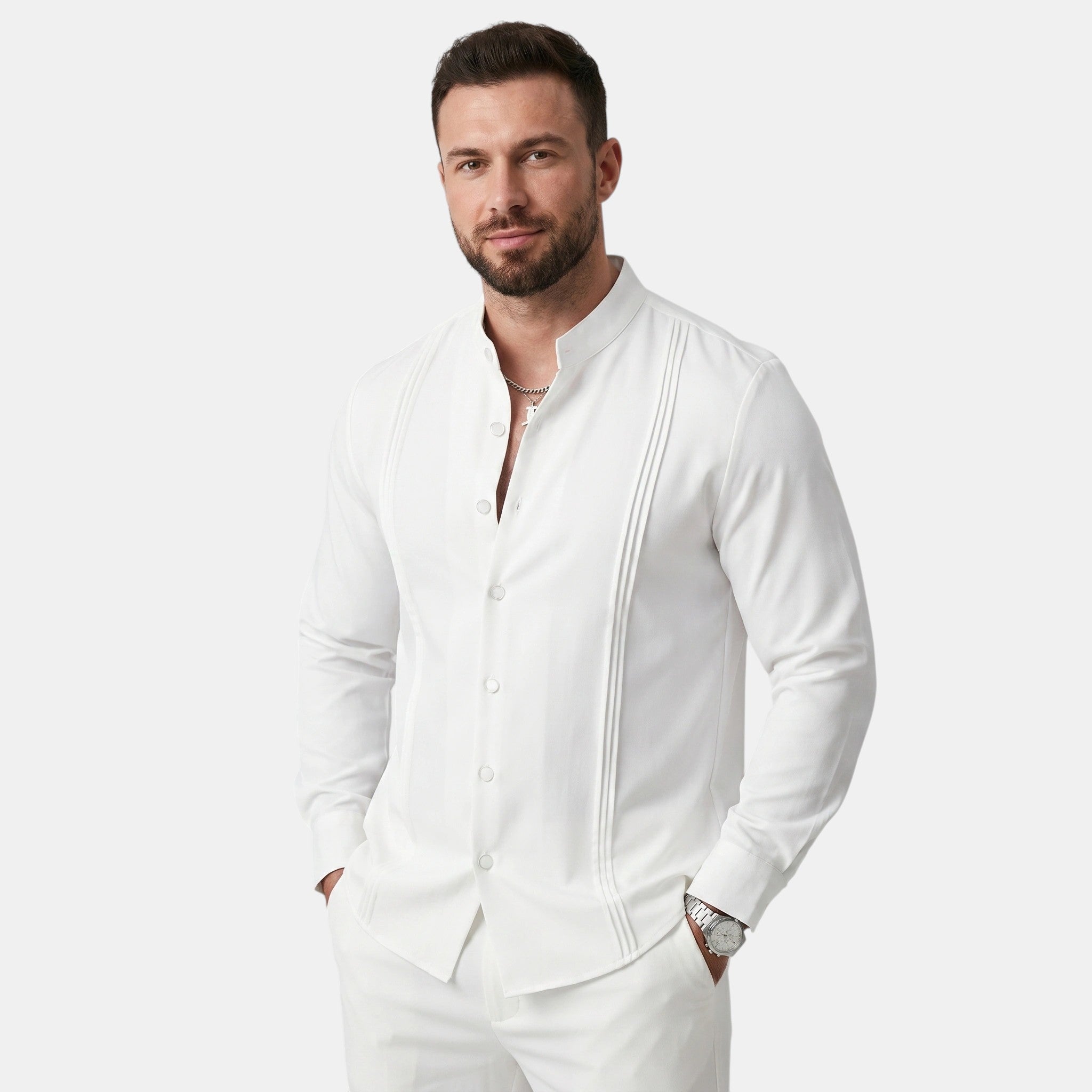 Men's Button Front Casual Shirt