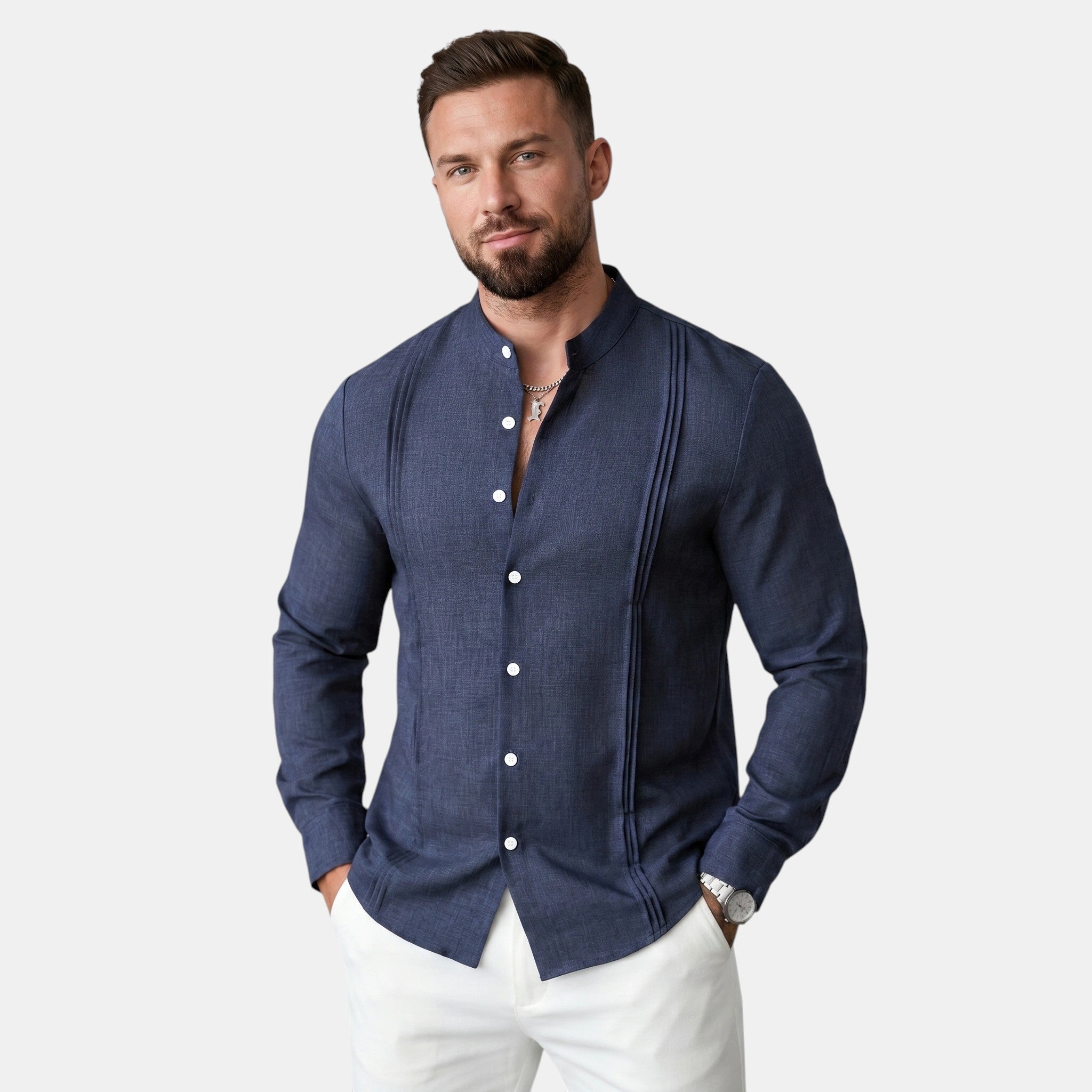 Men's Button Front Casual Shirt