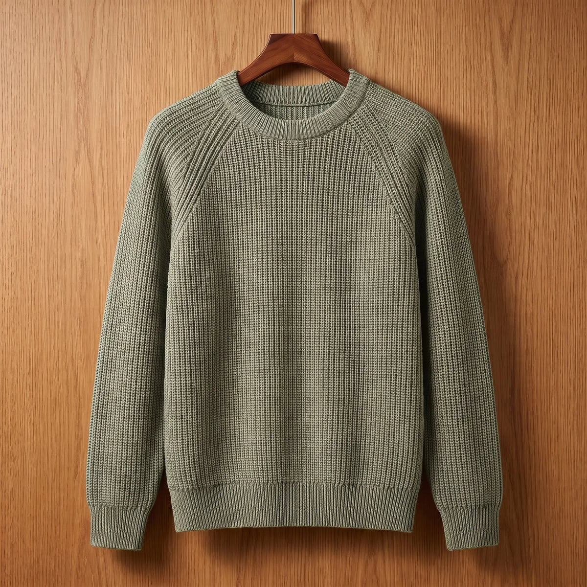 Men's Casual Knit Raglan Sleeve Pullover Relaxed Fit Everyday Style
