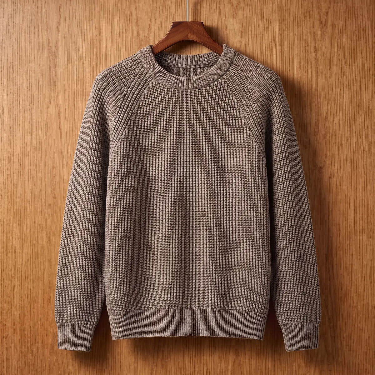 Men's Casual Knit Raglan Sleeve Pullover Relaxed Fit Everyday Style