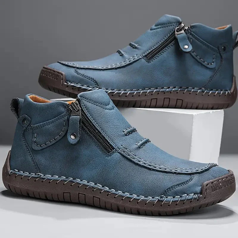 Men's Ankle Boots Side Zip Casual Everyday Stylish Versatile Footwear