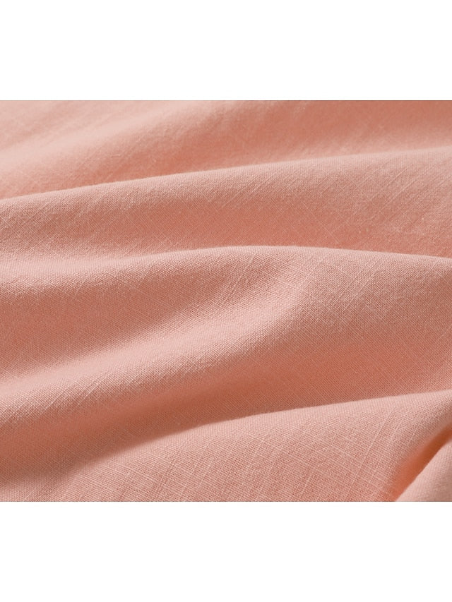 Men's Summer Shirt | Henley Collar & Short Sleeves