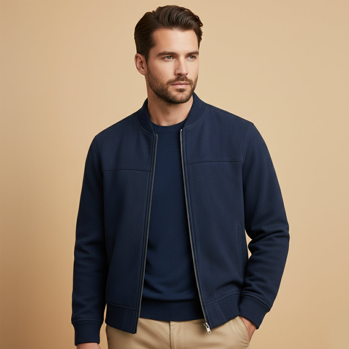 Men's Stylish Suede Jacket | Elegant