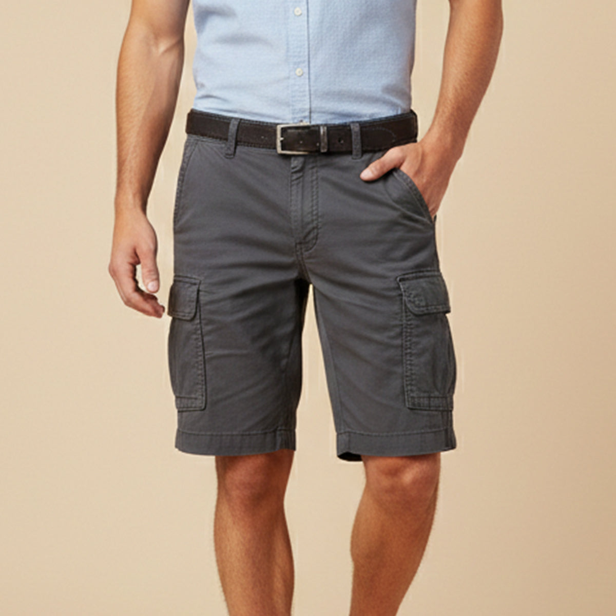 Men's Tactical Cargo Shorts Versatile Utility Pockets Quick-Dry Outdoor Summer