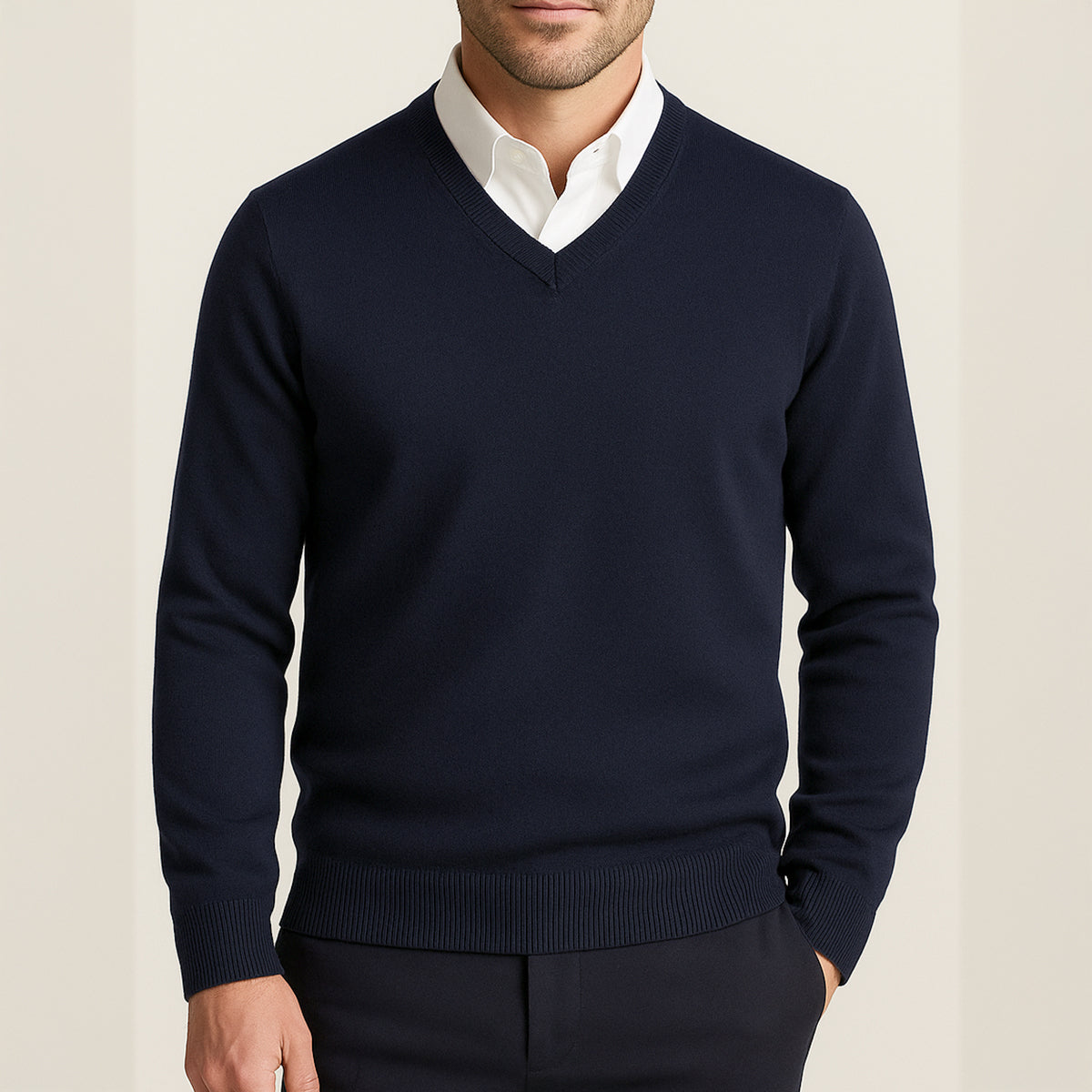 Men's Classic Cashmere Jumper | Elegant