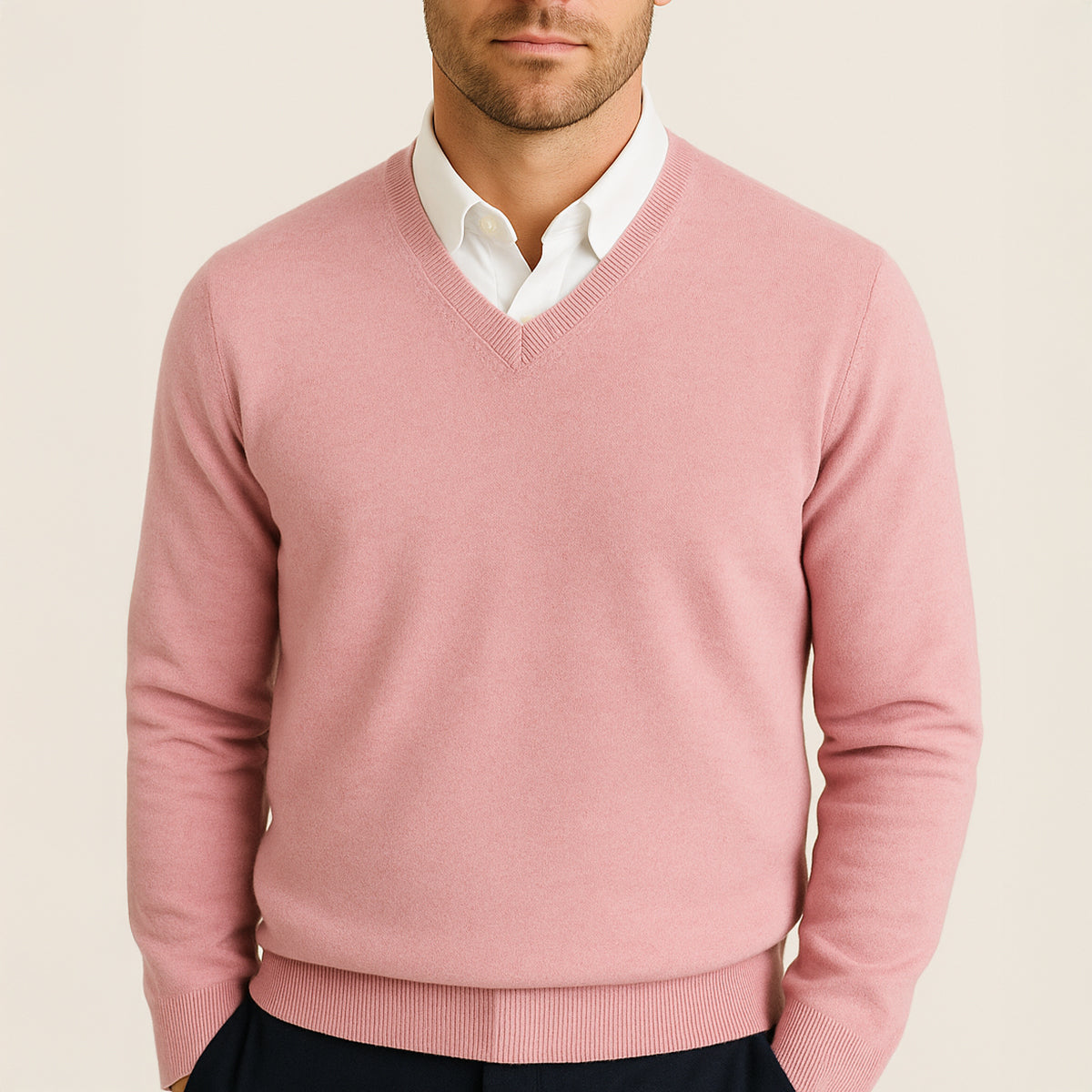 Men's Classic Cashmere Jumper | Elegant