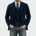Men's Blazer Set Two-Piece Tailored Modern Smart-Casual Formal Wedding Business Occasion Everyday Elegant