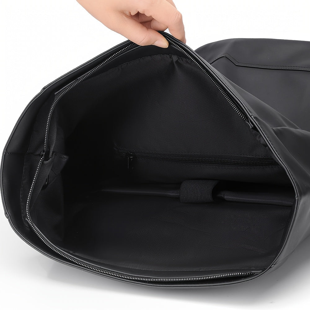 Men's Roll-Top Backpack Water-Resistant Laptop Commute Travel Everyday Spacious Durable Versatile Rucksack Rutger