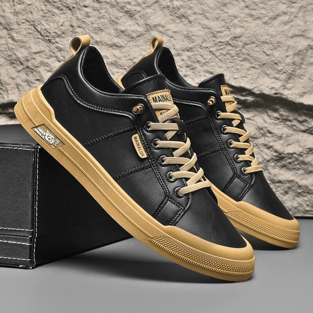 Men's Lace-Up Shoes Derby Round Toe Elegant Casual Smart-Casual Office Business Everyday Leather Look Versatile Thornbury