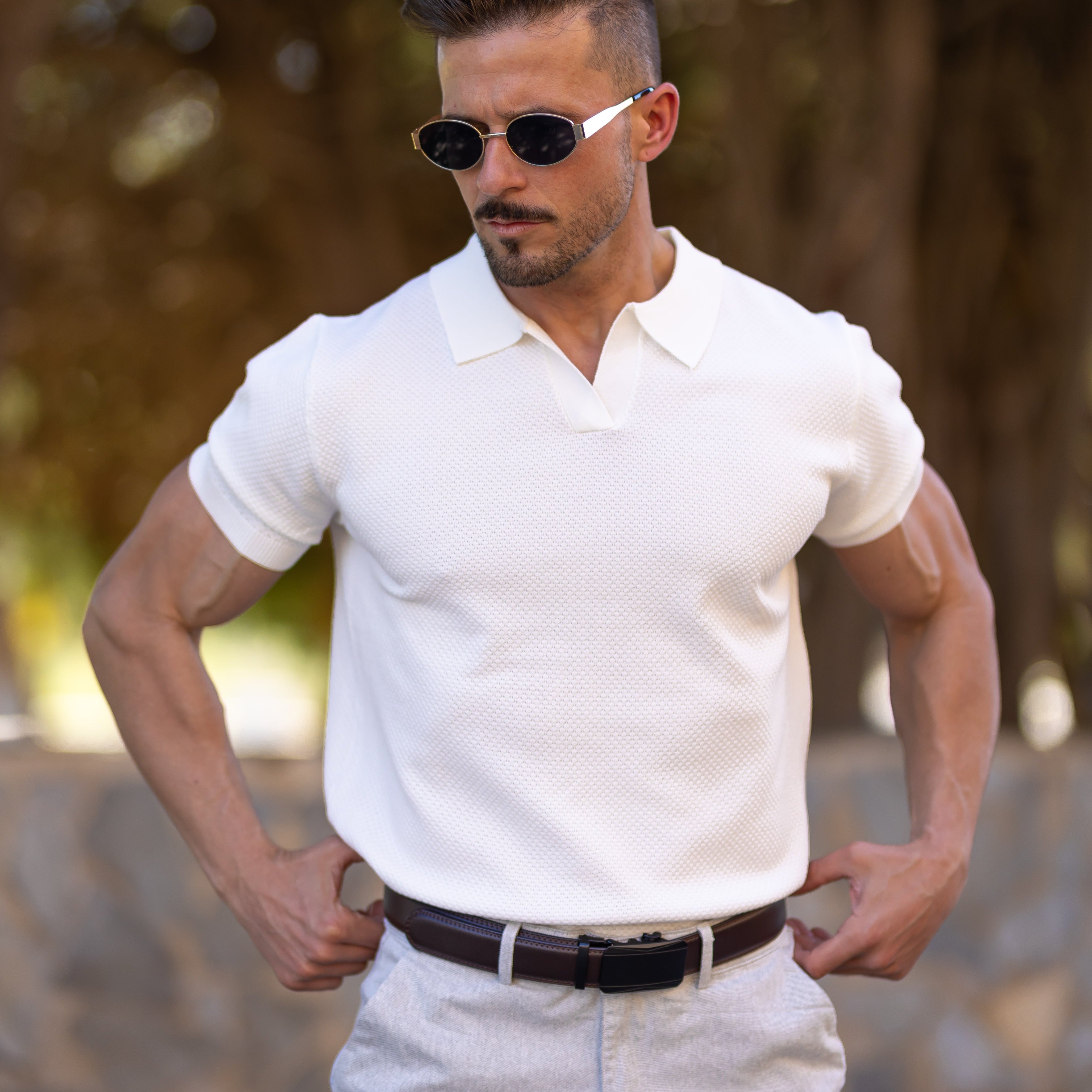 Men's Stylish Mesh Polo | Casual