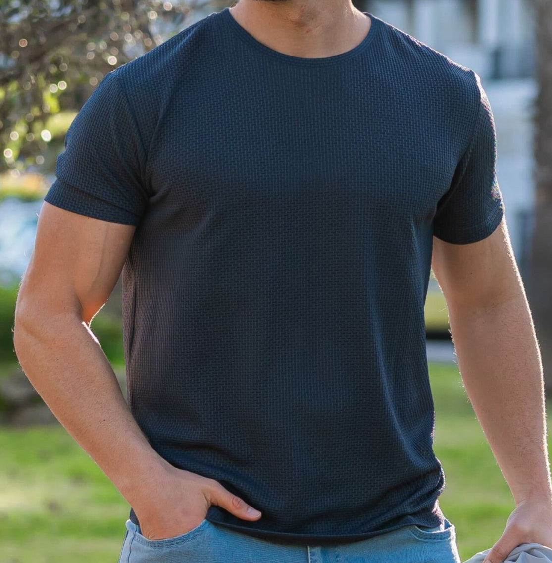 Men's Elegant Casual Tee | Short Sleeve